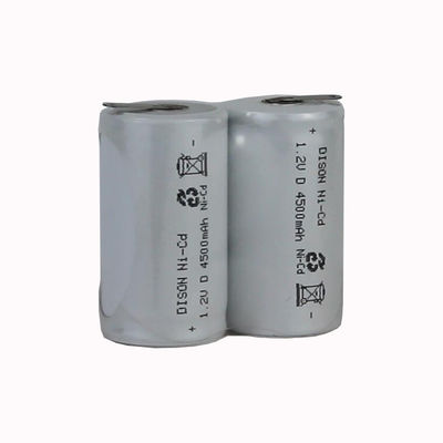 Batterie rechargeable à haute température basse Ni Cd D KRH33/62 2.4V 3.6ah